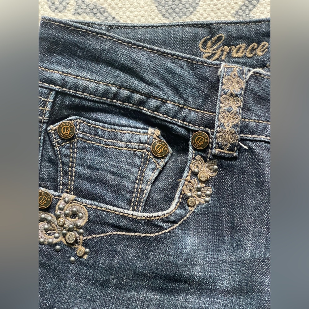 Grace In LA Denim Jeans - Picture 6 of 9
